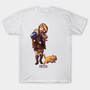 Freyja - Goddess of Love - Cute Cartoon Art T-Shirt